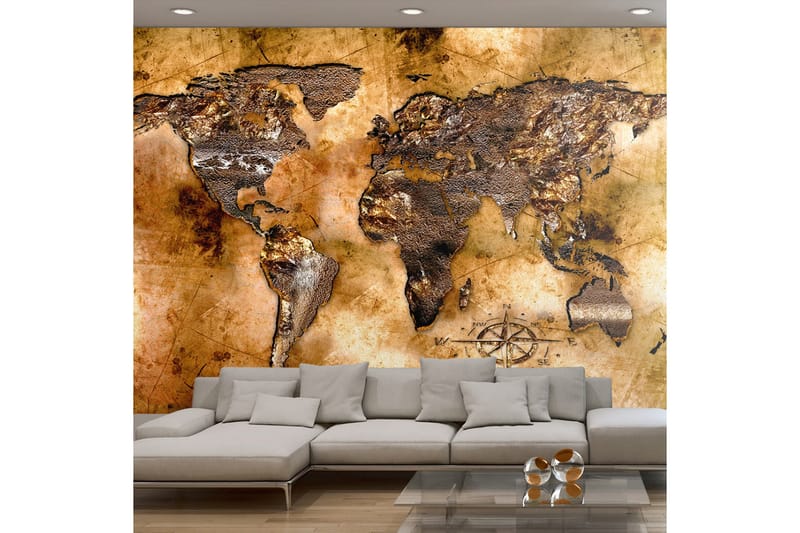 Fototapet Opalescent Continents 250x175 - Finnes i flere størrelser - Innredning - Veggdekorasjon - Tapeter - Fototapeter