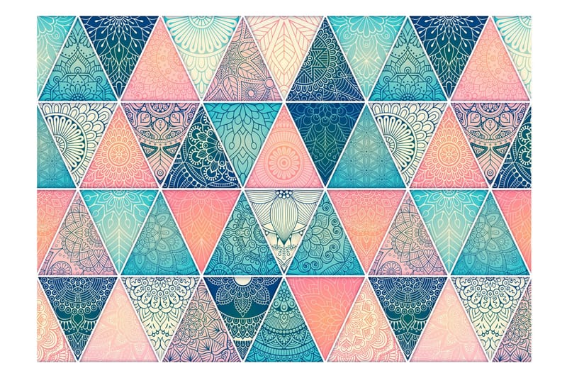Fototapet Oriental Triangles  250x175 - Finnes i flere størrelser - Innredning - Veggdekorasjon - Tapeter - Fototapeter