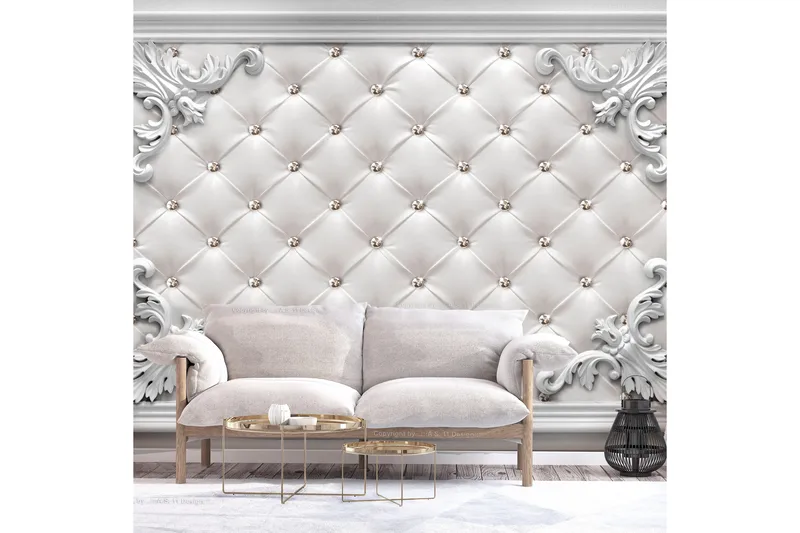 Fototapet Quilted Leather 100x70 - Artgeist sp. z o. o. - Innredning - Veggdekorasjon - Tapeter - Fototapeter