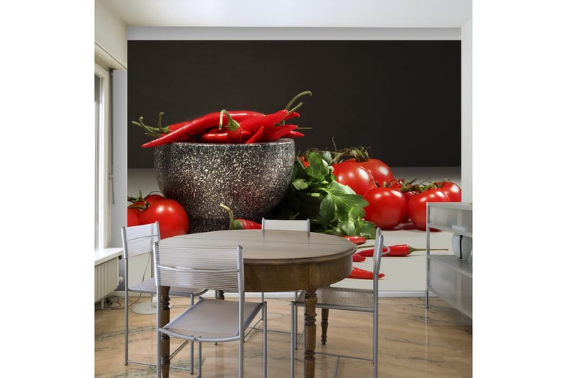 Fototapet Red Dychotomy 200x154, Artgeist sp. z o. o.