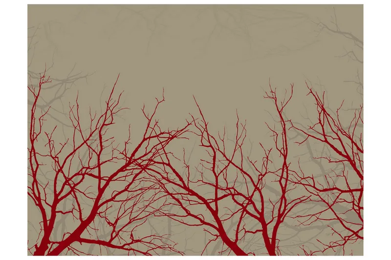 Fototapet Red-Hot Branches 300x231, Artgeist sp. z o. o.