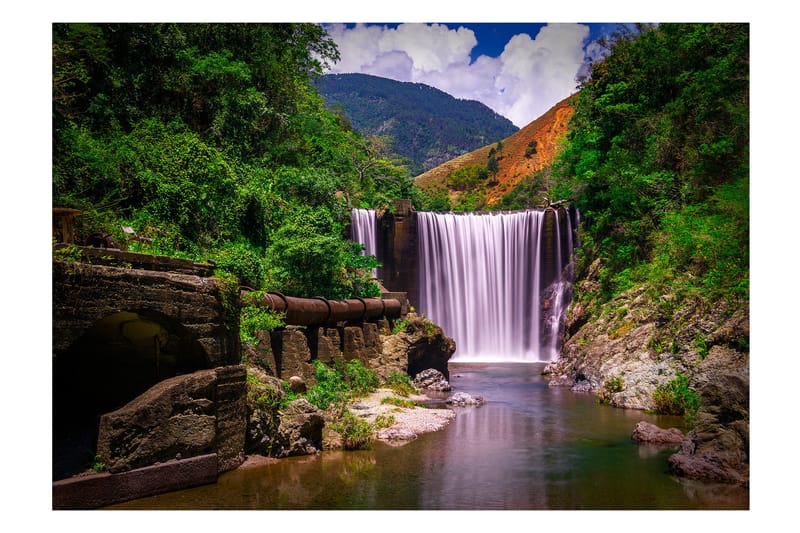 Fototapet Reggae Falls 150x105 - Innredning - Veggdekorasjon - Tapeter - Fototapeter