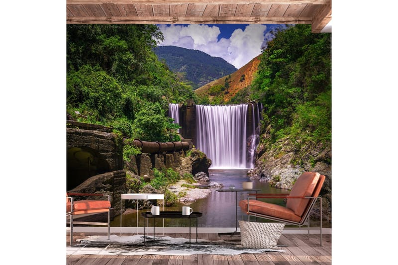 Fototapet Reggae Falls 200x140 - Finnes i flere størrelser - Innredning - Veggdekorasjon - Tapeter - Fototapeter