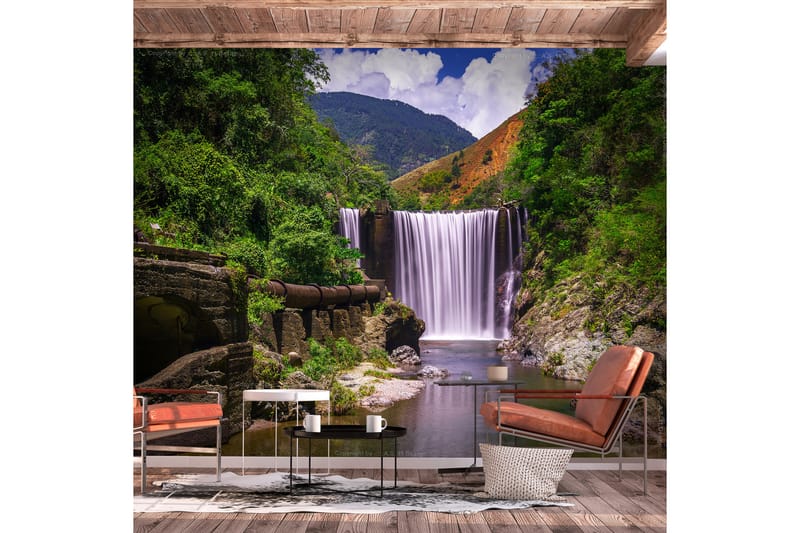 Fototapet Reggae Falls 200x140 - Innredning - Veggdekorasjon - Tapeter - Fototapeter