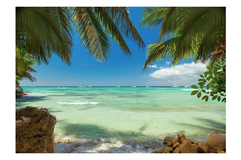 Fototapet Relaxing On The Beach 350x245 - Artgeist sp. z o. o. - Innredning - Veggdekorasjon - Tapeter - Fototapeter