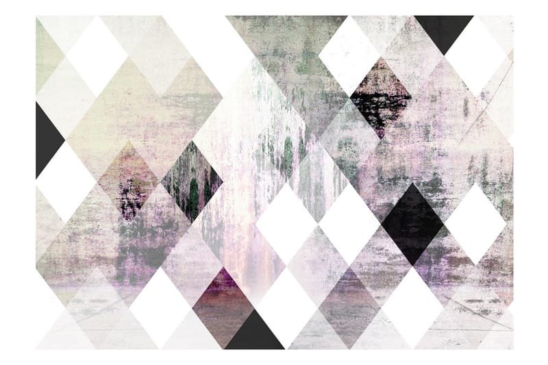 Fototapet Rhombic Chessboard Pink 100x70, Finnes i flere størrelser