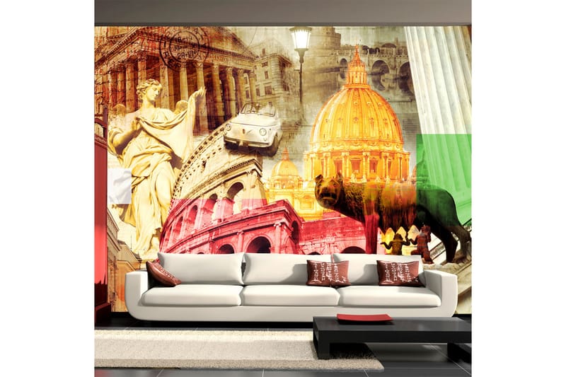 Fototapet Roma Collage 300x210 - Artgeist sp. z o. o. - Innredning - Veggdekorasjon - Tapeter - Fototapeter
