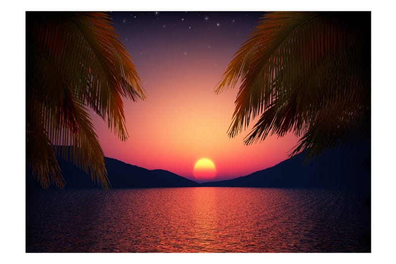 Fototapet Romantic Evening On The Beach 300x210 - Artgeist sp. z o. o. - Innredning - Veggdekorasjon - Tapeter - Fototapeter