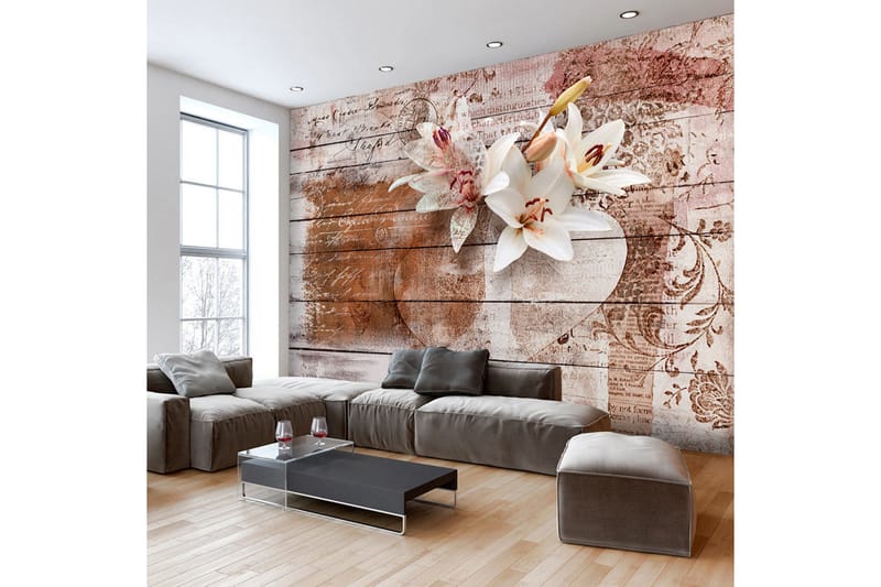 Fototapet Romantic Memories 100x70 - Innredning - Veggdekorasjon - Tapeter - Fototapeter