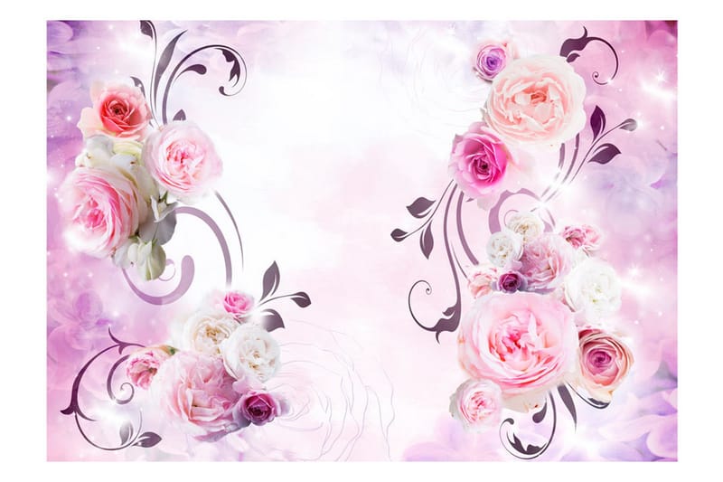 Fototapet Rose Variations 100x70 - Artgeist sp. z o. o. - Innredning - Veggdekorasjon - Tapeter - Fototapeter