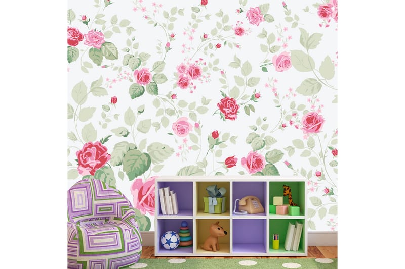 Fototapet Rosy Pleasures 200x140 - Artgeist sp. z o. o. - Innredning - Veggdekorasjon - Tapeter - Fototapeter