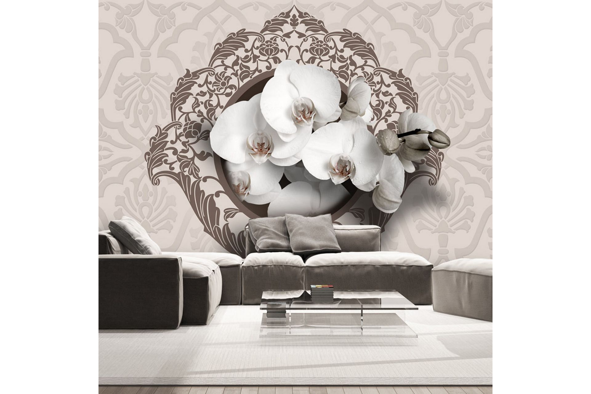 Fototapet Royal Orchids 100x70 - Artgeist sp. z o. o. - Innredning - Veggdekorasjon - Tapeter - Fototapeter