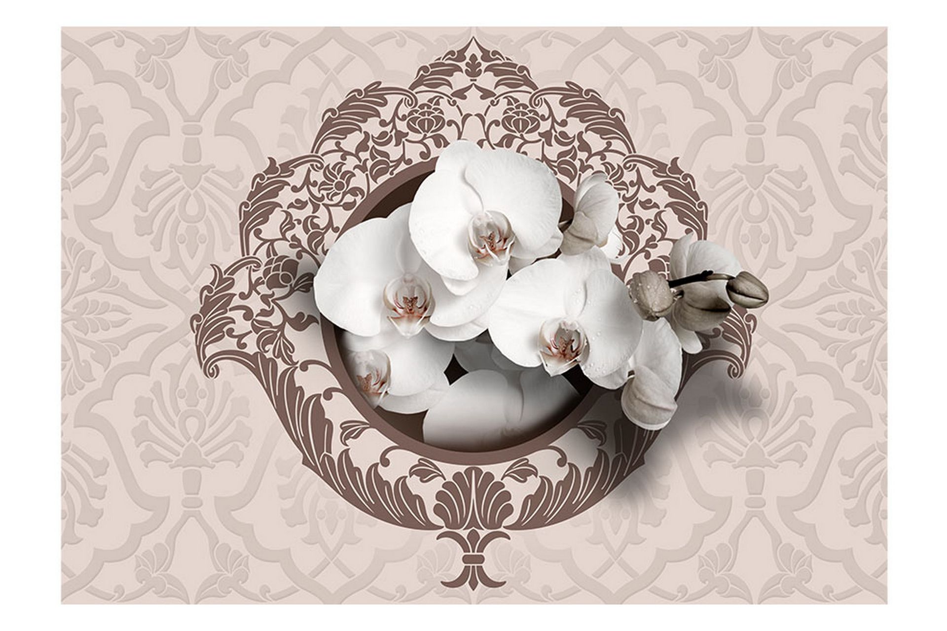 Fototapet Royal Orchids 100x70 - Artgeist sp. z o. o. - Innredning - Veggdekorasjon - Tapeter - Fototapeter