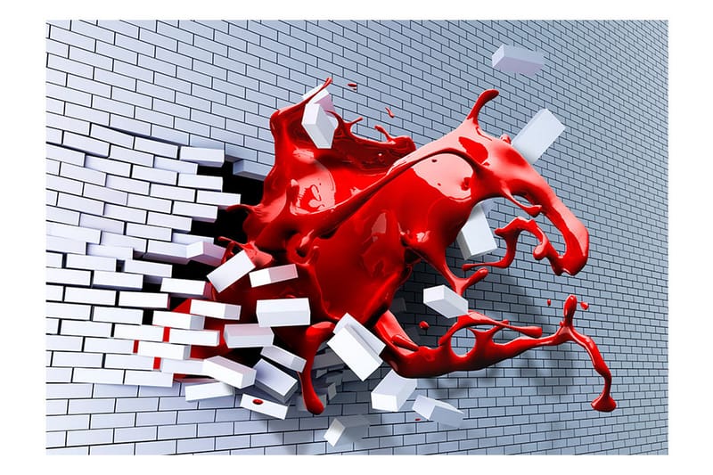 Fototapet Scarlet Inspiration 200x140 - Artgeist sp. z o. o. - Innredning - Veggdekorasjon - Tapeter - Fototapeter