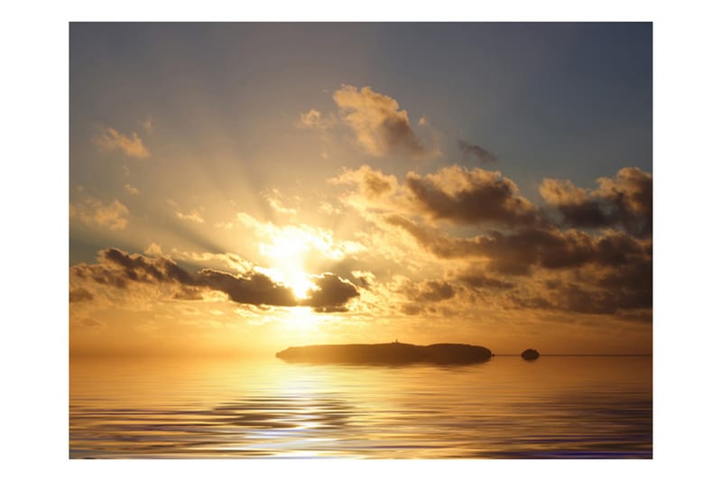 Fototapet Sea Sunset 200x154 - Artgeist sp. z o. o. - Innredning - Veggdekorasjon - Tapeter - Fototapeter