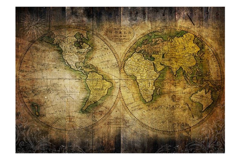 Fototapet Searching For Old World 200x140 - Finnes i flere størrelser - Innredning - Veggdekorasjon - Tapeter - Fototapeter