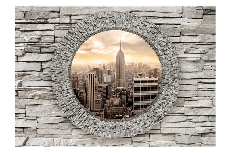 Fototapet Secret Window 350x245 - Artgeist sp. z o. o. - Innredning - Veggdekorasjon - Tapeter - Fototapeter