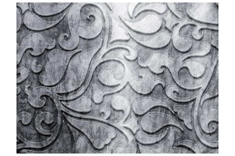 Fototapet Silver Background With Floral Pattern 250x193 - Artgeist sp. z o. o. - Fototapeter