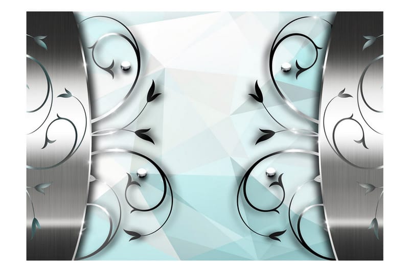 Fototapet Silver Gate 200x140 - Artgeist sp. z o. o. - Innredning - Veggdekorasjon - Tapeter - Fototapeter