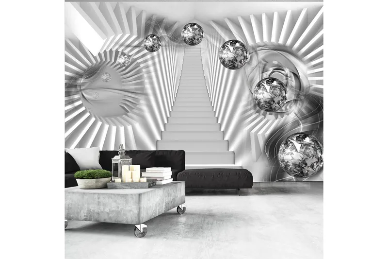 Fototapet Silver Stairs 200x140, Artgeist sp. z o. o.