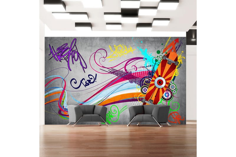 Fototapet Skateboard 300x210 - Artgeist sp. z o. o. - Innredning - Veggdekorasjon - Tapeter - Fototapeter