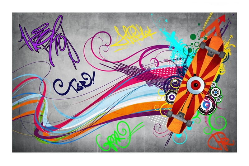 Fototapet Skateboard 300x210 - Artgeist sp. z o. o. - Innredning - Veggdekorasjon - Tapeter - Fototapeter