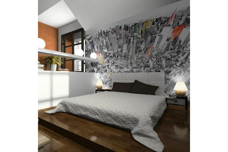 Fototapet Skisse Av New York 400x309 - Artgeist sp. z o. o. - Innredning - Veggdekorasjon - Tapeter - Fototapeter