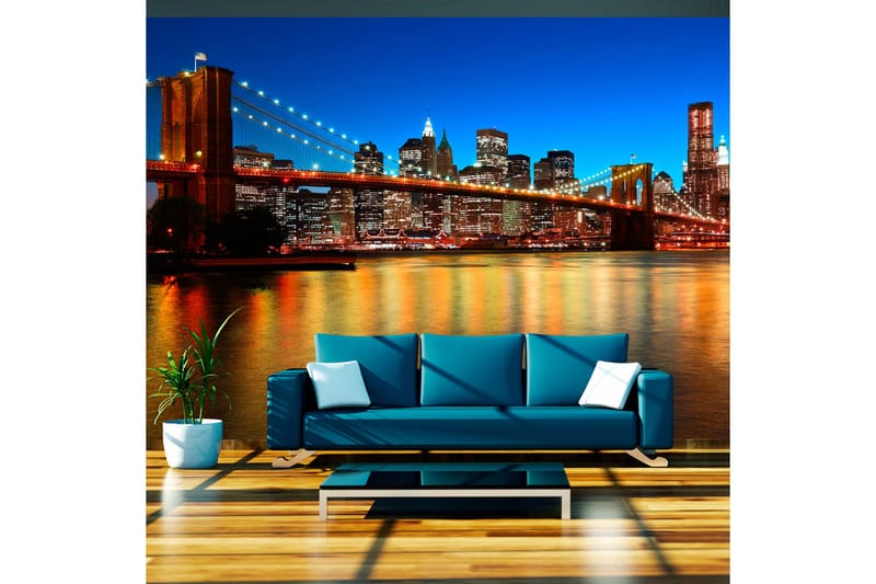 Fototapet Skumring Over Brooklyn Bridge 350x270, Artgeist sp. z o. o.