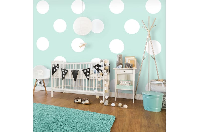 Fototapet Sky Blue Dots 100x70 - Innredning - Veggdekorasjon - Tapeter - Fototapeter