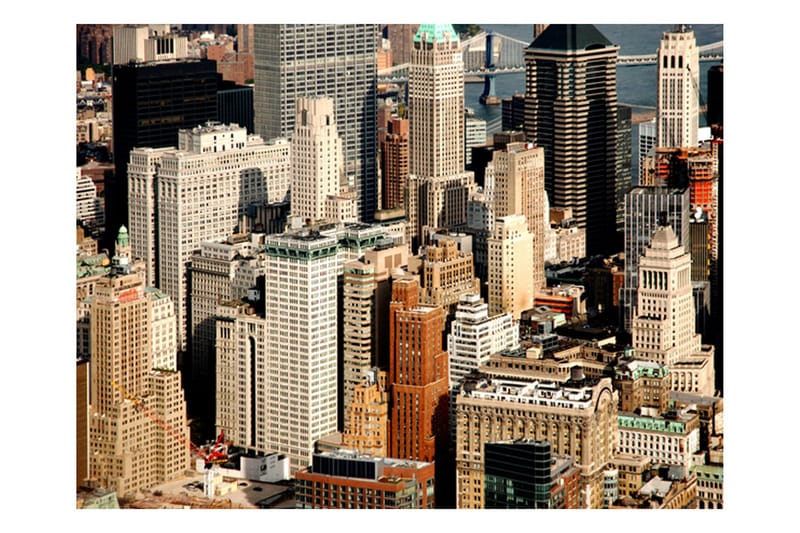 Fototapet Skyscrapers Manhattan 350x270 - Artgeist sp. z o. o. - Innredning - Veggdekorasjon - Tapeter - Fototapeter