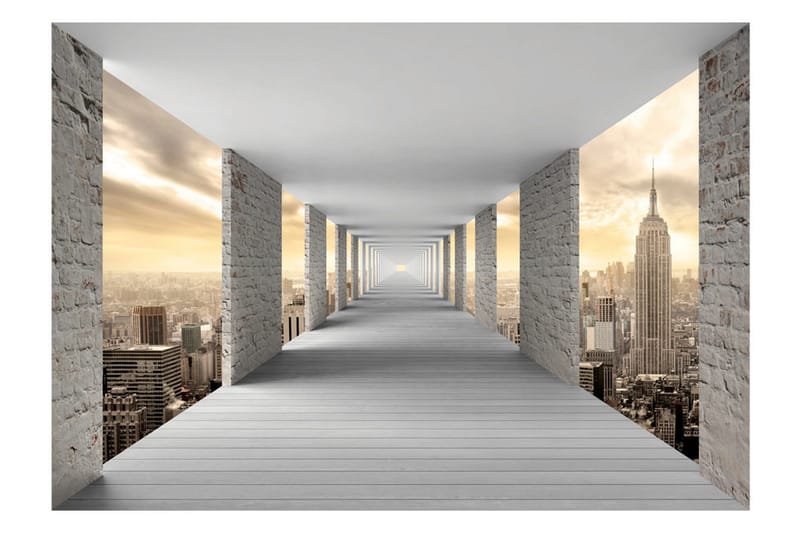 Fototapet Skyward Corridor 450x315 - Artgeist sp. z o. o. - Innredning - Veggdekorasjon - Tapeter - Fototapeter