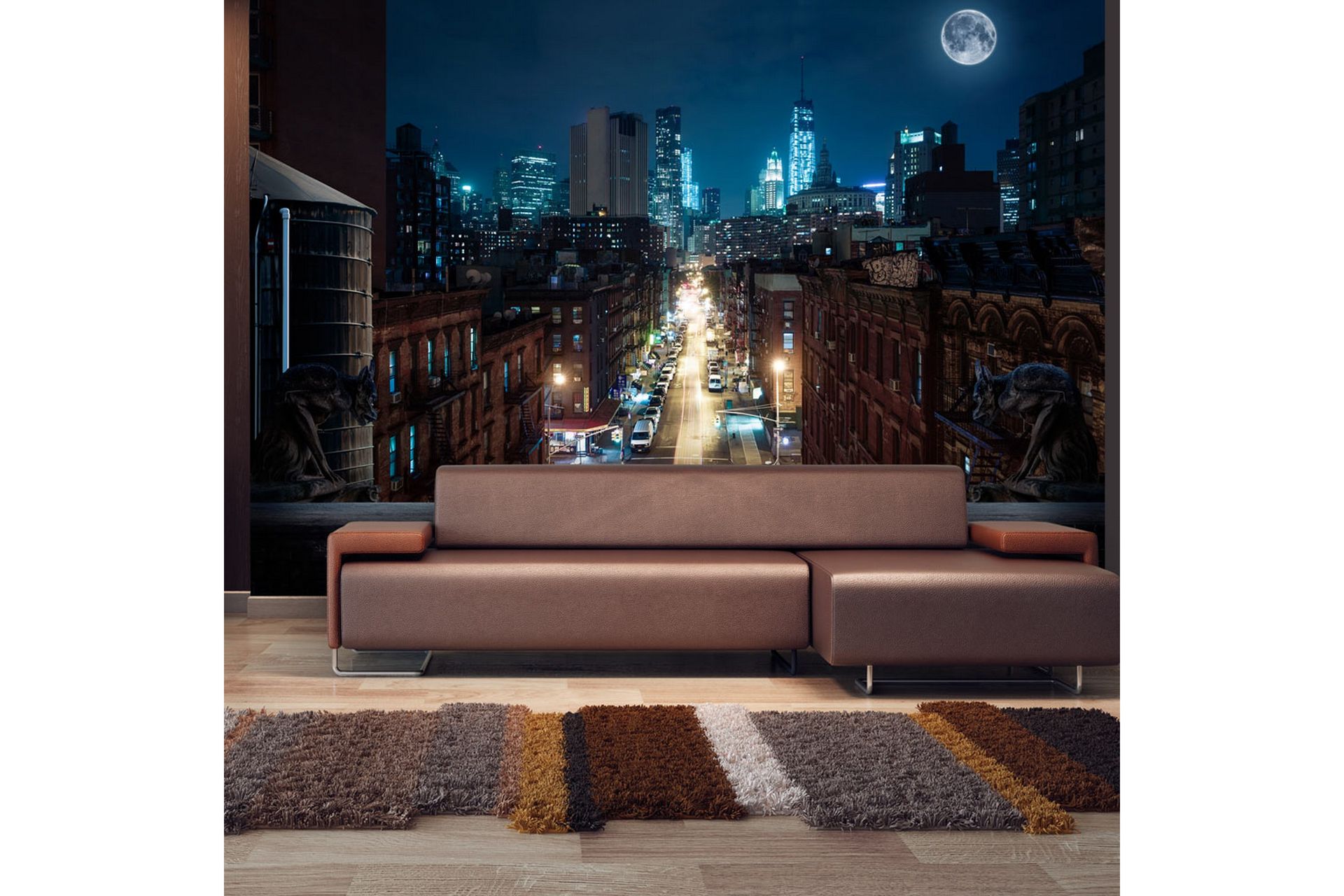 Fototapet Sleepy New York 350x245 - Artgeist sp. z o. o. - Innredning - Veggdekorasjon - Tapeter - Fototapeter