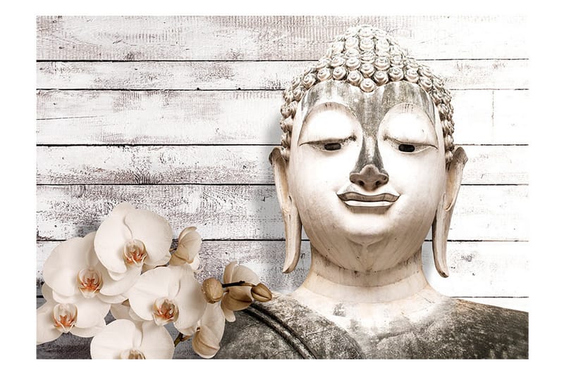 Fototapet Smiling Buddha 100x70 - Artgeist sp. z o. o. - Innredning - Veggdekorasjon - Tapeter - Fototapeter