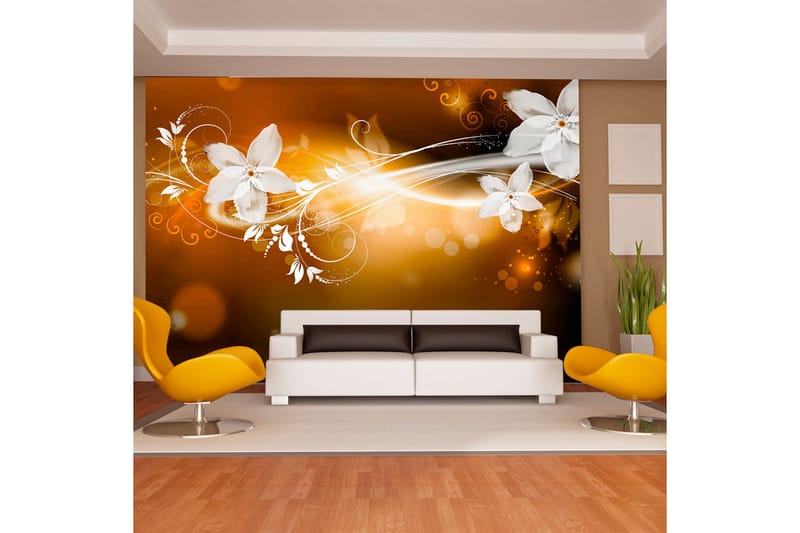 Fototapet Snow Flower 150x105 - Artgeist sp. z o. o. - Innredning - Veggdekorasjon - Tapeter - Fototapeter