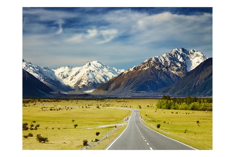 Fototapet Southern Alps New Zealand 350x270 - Artgeist sp. z o. o. - Innredning - Veggdekorasjon - Tapeter - Fototapeter