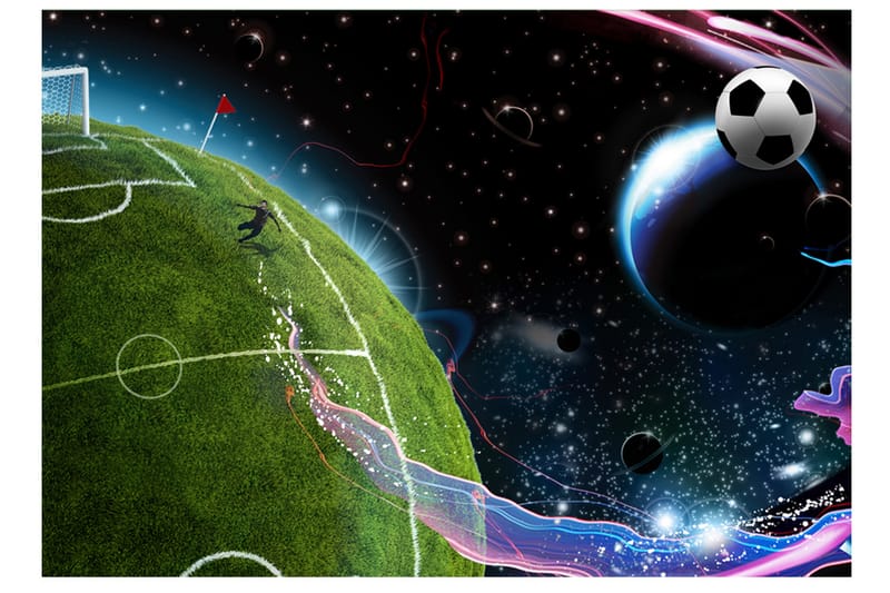 Fototapet Space Match 150x105 - Artgeist sp. z o. o. - Innredning - Veggdekorasjon - Tapeter - Fototapeter