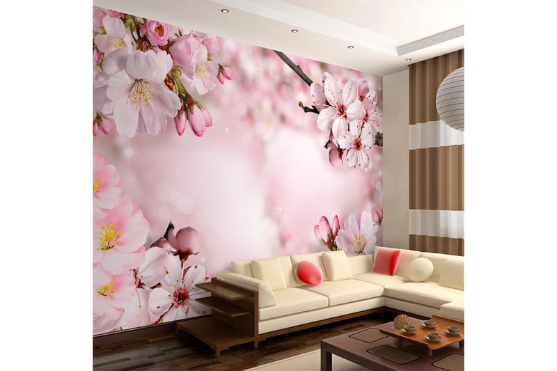 Fototapet Spring Cherry Blossom 400x280 - Artgeist sp. z o. o. - Innredning - Veggdekorasjon - Tapeter - Fototapeter