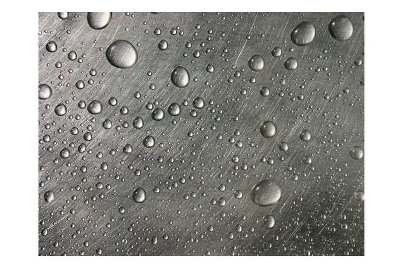 Fototapet Stålflate Med Vanndråper 300x231, Artgeist sp. z o. o.