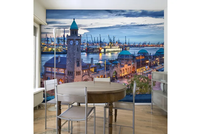 Fototapet St. Pauli Landing Stages 400x309, Artgeist sp. z o. o.