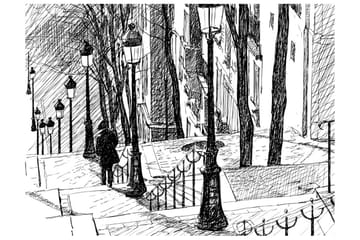 Fototapet Stairs Montmartre 300x231 - Artgeist sp. z o. o. - Innredning - Veggdekorasjon - Tapeter - Fototapeter