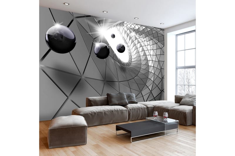 Fototapet Steel Illusion 300x210 - Artgeist sp. z o. o. - Innredning - Veggdekorasjon - Tapeter - Fototapeter