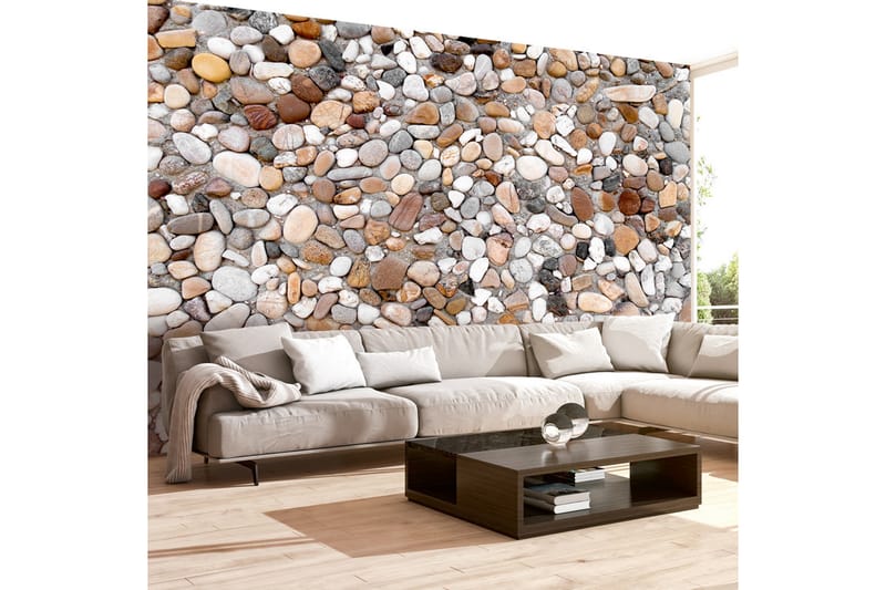 Fototapet Stone Beach 200x140 - Innredning - Veggdekorasjon - Tapeter - Fototapeter