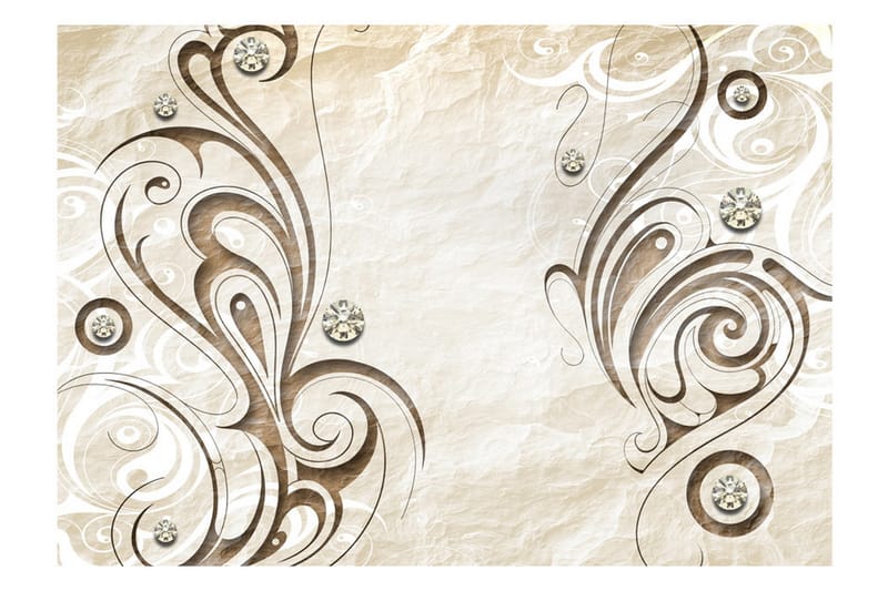 Fototapet Stone Butterfly 250x175 - Artgeist sp. z o. o. - Innredning - Veggdekorasjon - Tapeter - Fototapeter