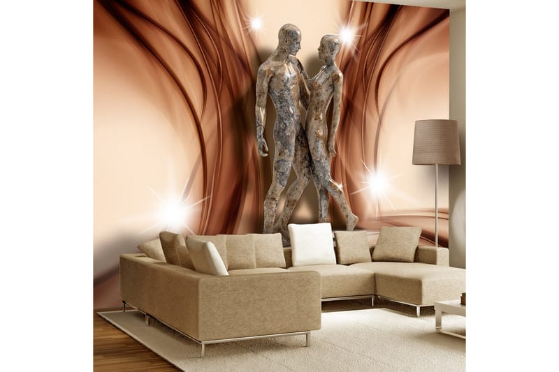 Fototapet Stone Couple 300x210 - Artgeist sp. z o. o. - Innredning - Veggdekorasjon - Tapeter - Fototapeter