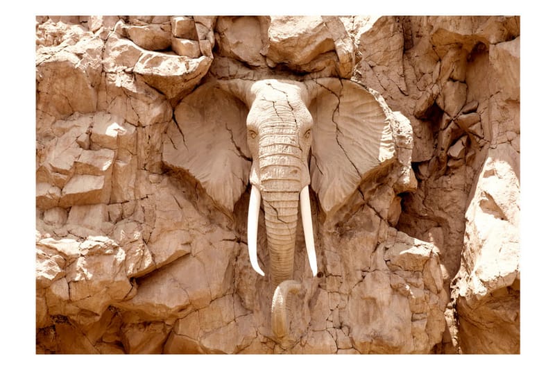 Fototapet Stone Elephant South Africa 400x280 - Artgeist sp. z o. o. - Innredning - Veggdekorasjon - Tapeter - Fototapeter