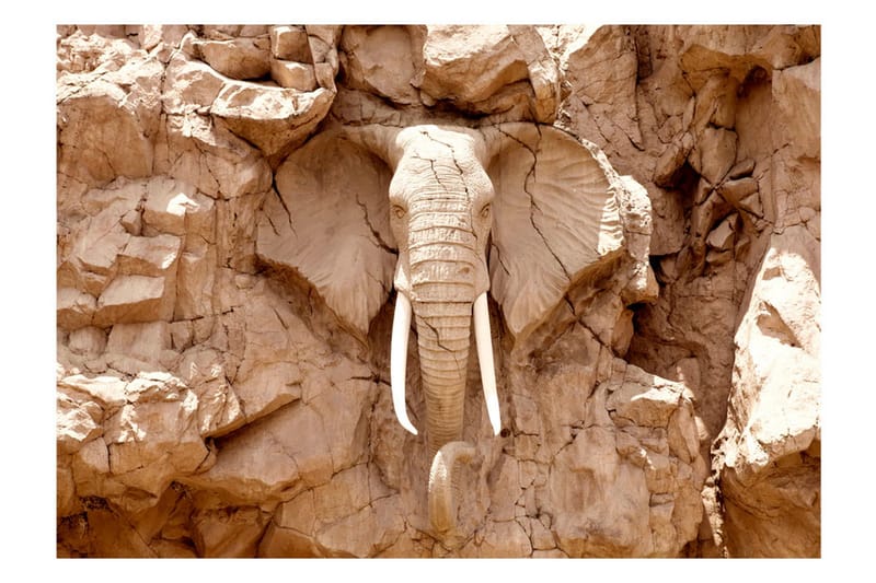 Fototapet Stone Elephant South Africa 400x280 - Artgeist sp. z o. o. - Innredning - Veggdekorasjon - Tapeter - Fototapeter