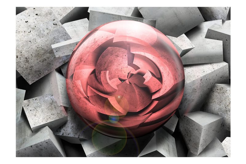 Fototapet Stone Rose 100x70 - Artgeist sp. z o. o. - Innredning - Veggdekorasjon - Tapeter - Fototapeter