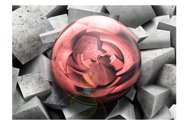 Fototapet Stone Rose 400x280 - Artgeist sp. z o. o. - Innredning - Veggdekorasjon - Tapeter - Fototapeter