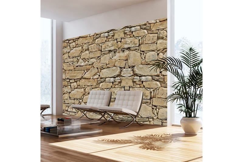 Fototapet Stone Wall 200x140 - Artgeist sp. z o. o. - Innredning - Veggdekorasjon - Tapeter - Fototapeter