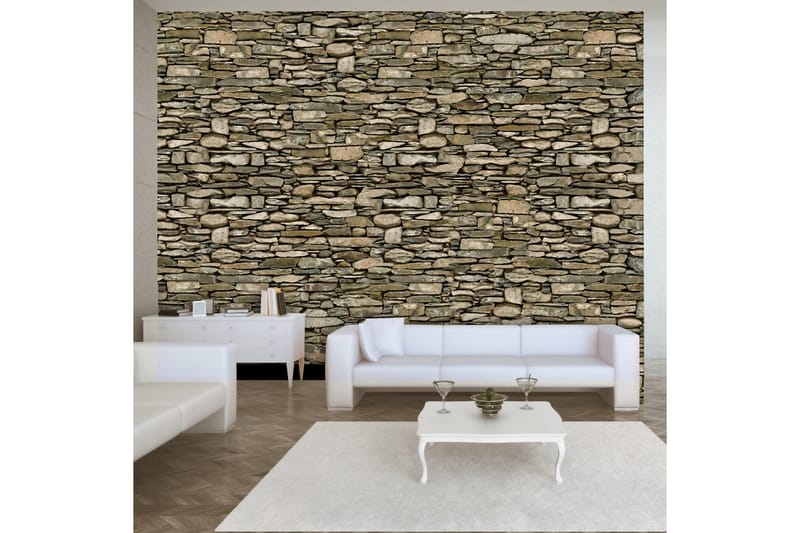 Fototapet Stone Wall 200x140 - Artgeist sp. z o. o. - Innredning - Veggdekorasjon - Tapeter - Fototapeter